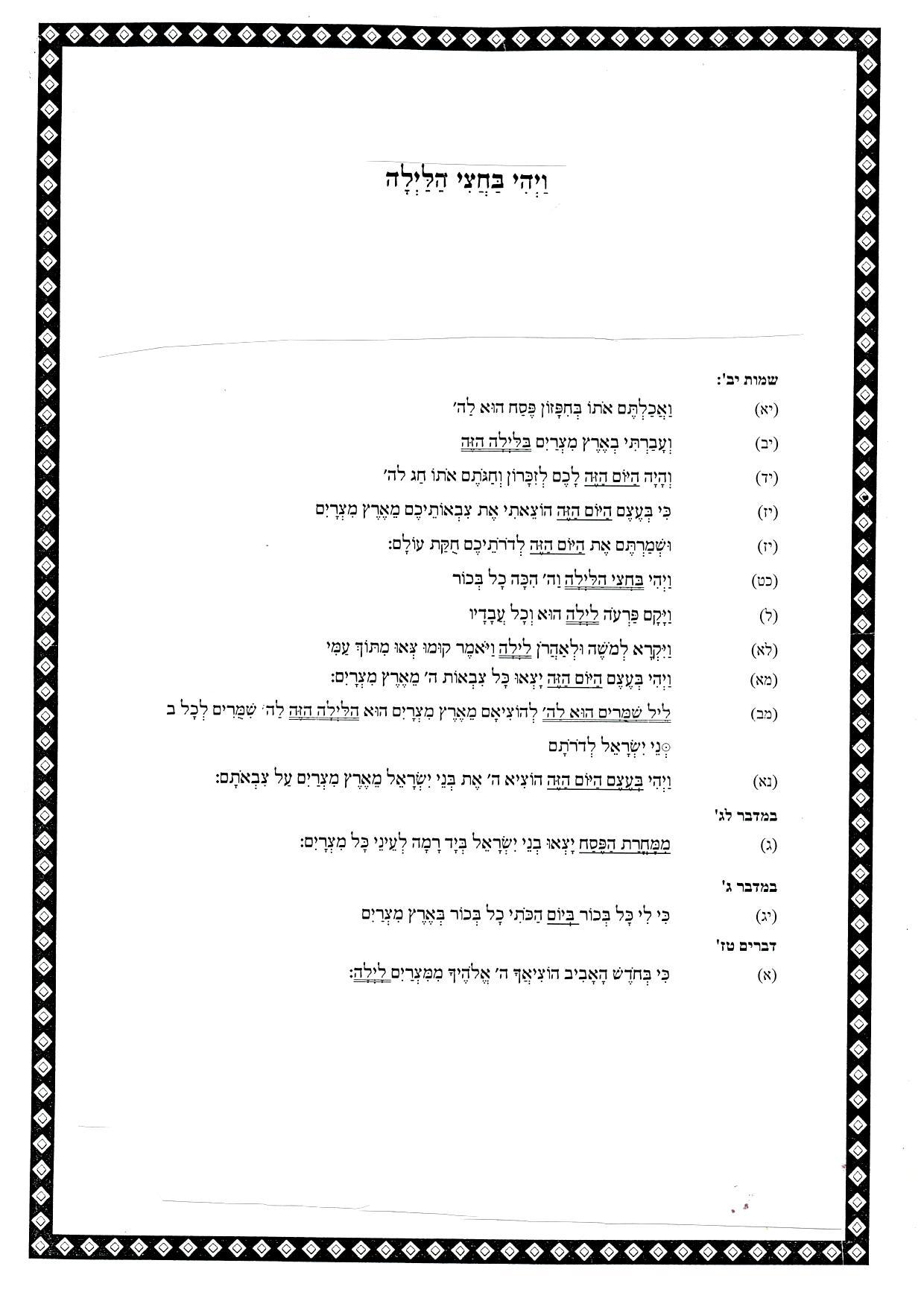 ויהי בחצי הלילה