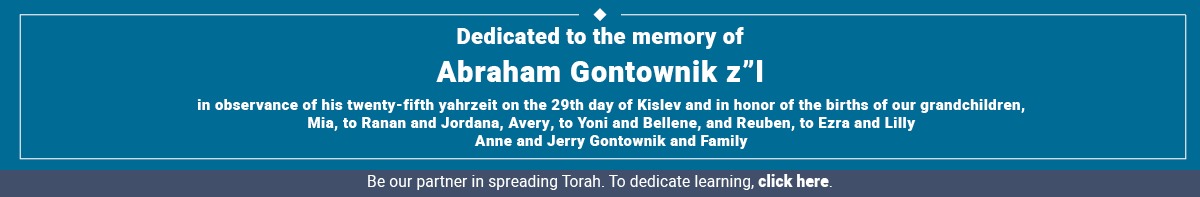 In memory of Abraham Gontownik z"l